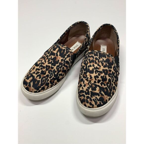 Steve Madden leopard print symba slip on shoe size 7 1/2 - Picture 1 of 7